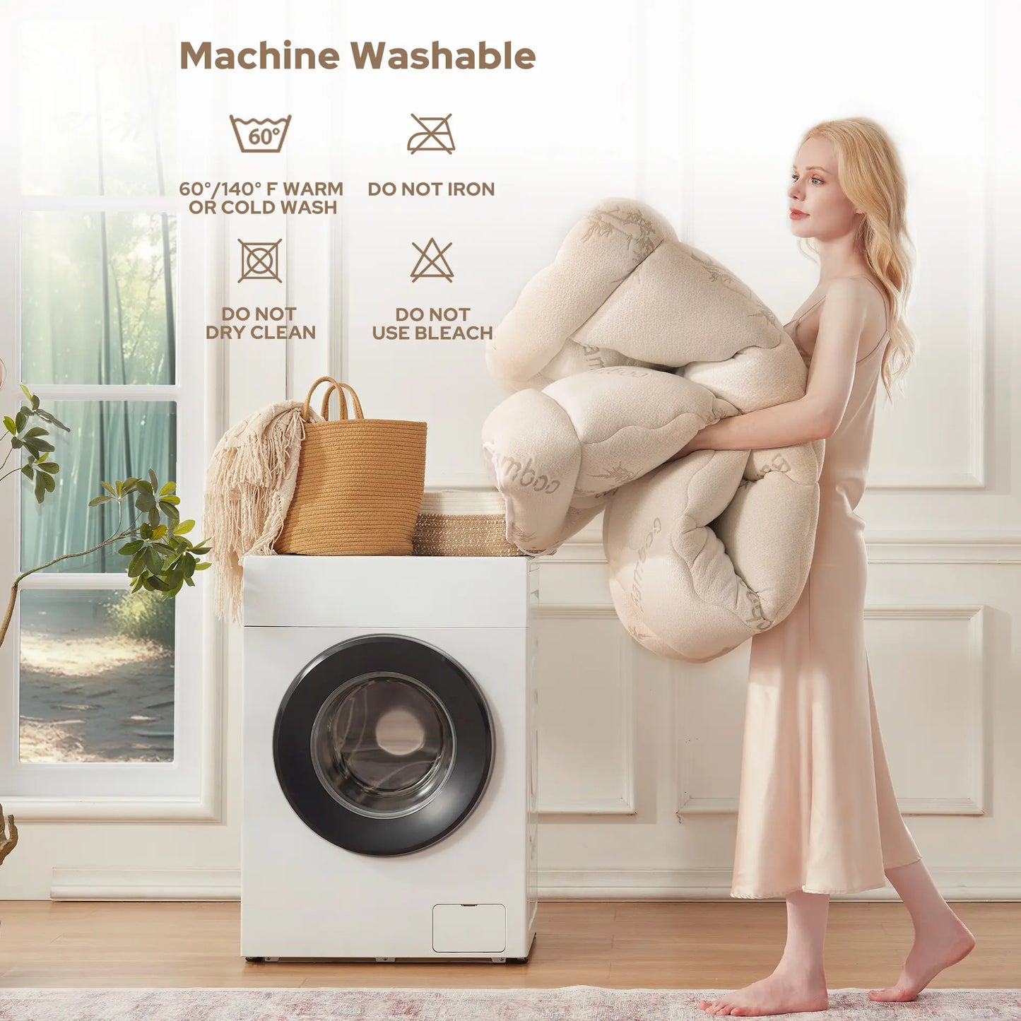 ☁️Cooling Mattress Topper for Back Pain - Extra Thick Fitted Sheet