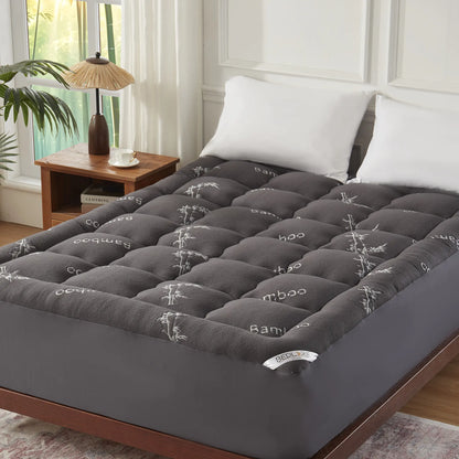 ☁️Cooling Mattress Topper for Back Pain - Extra Thick Fitted Sheet